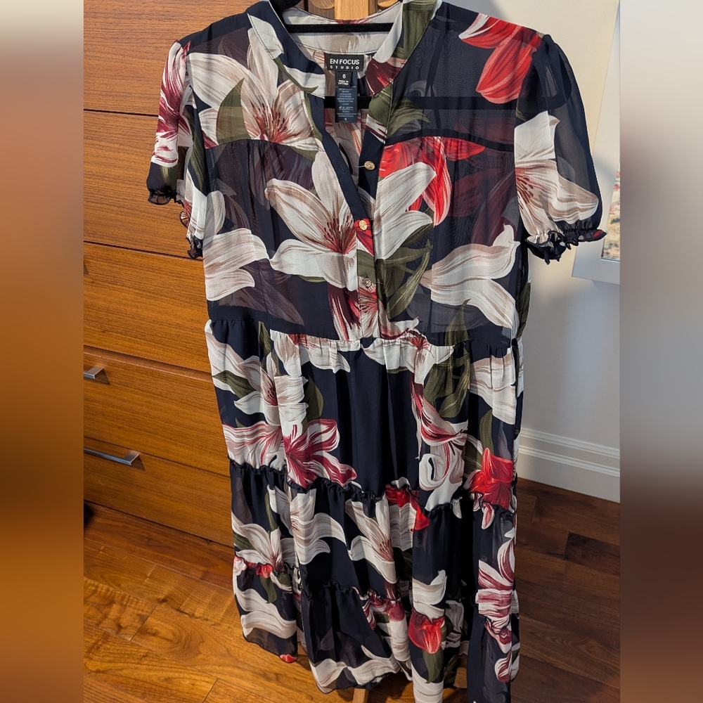 Cute Sheer Midi Dress